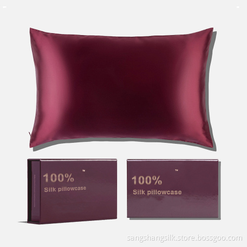 100% Mulberry Silk Pillowcase with zipper sold on personal website/amazon/instagram etc